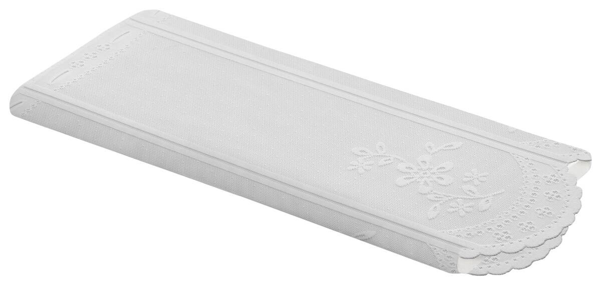 Scheibengardinen-Meterware weiß 100% Polyester H: ca. 60 cm
