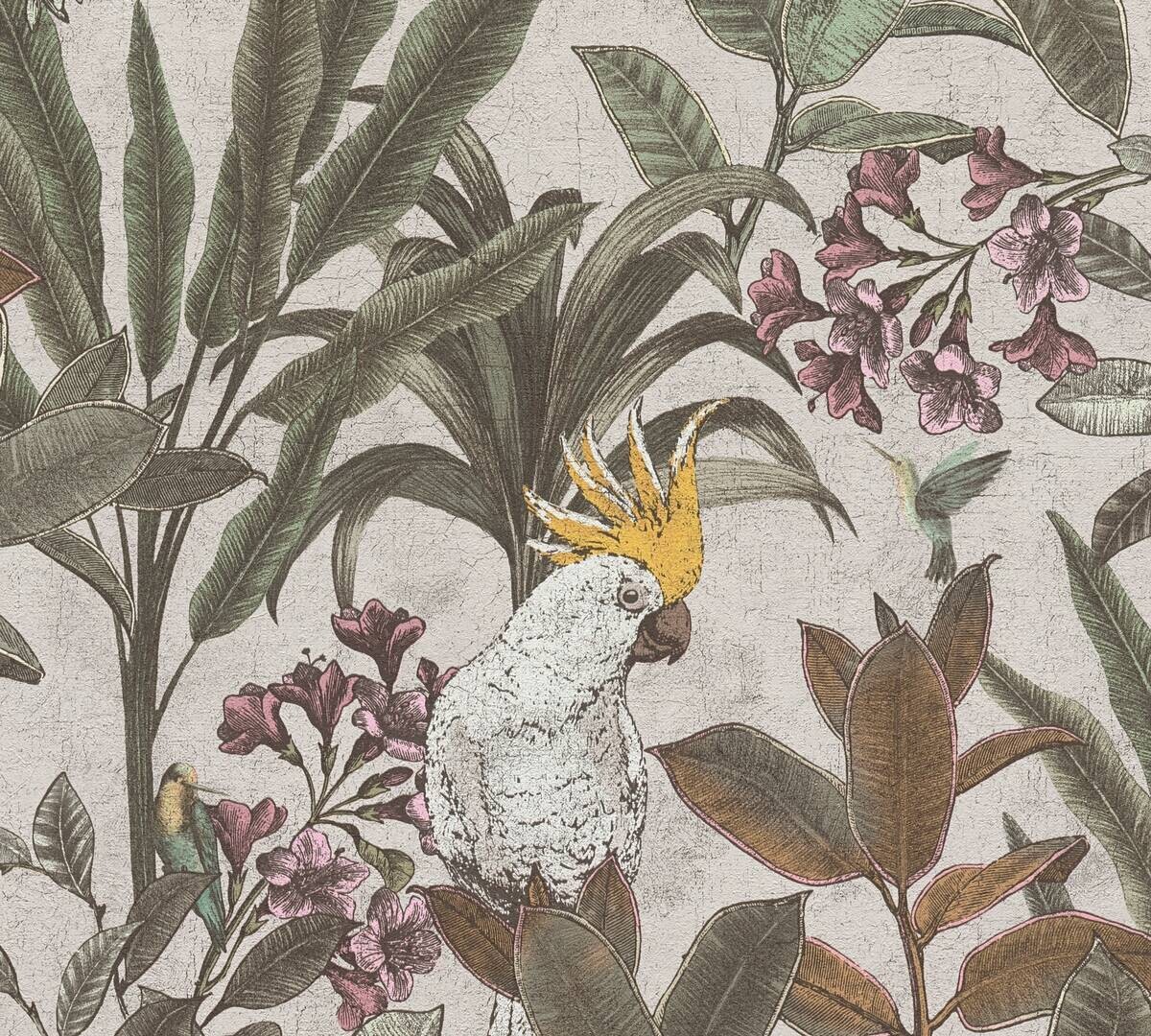 A.S.Creation Vliestapete creme rosa B/H/D: ca. 53x1005x8 cm