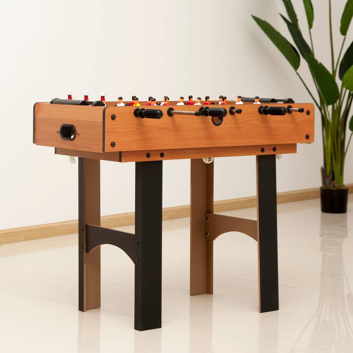 HOMCOM Multispieltisch schwarz MDF B/H/L: ca. 43x73x87 cm