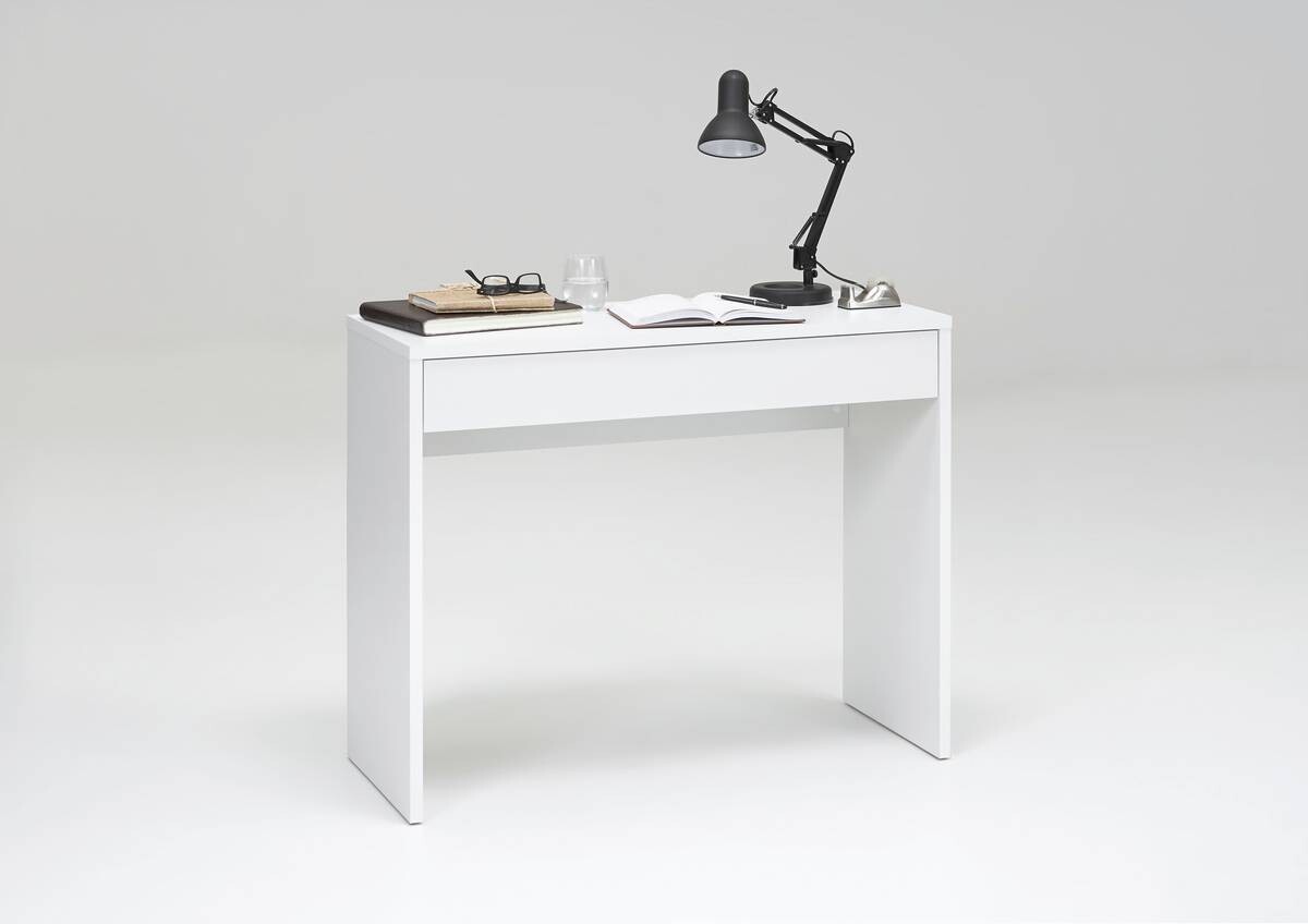 Schreibtisch weiß B/H/T: ca. 100x80x40 cm