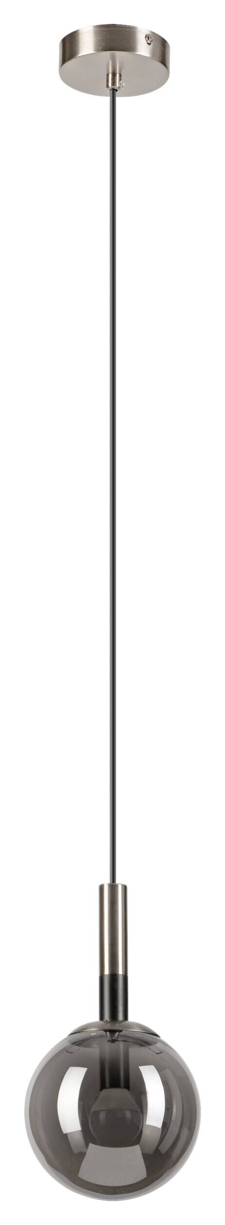 Lamkur Hängeleuchte Rollo Chrom Glas Stahl B/H/L: ca. 15x120x15 cm 1.0 Brennstellen