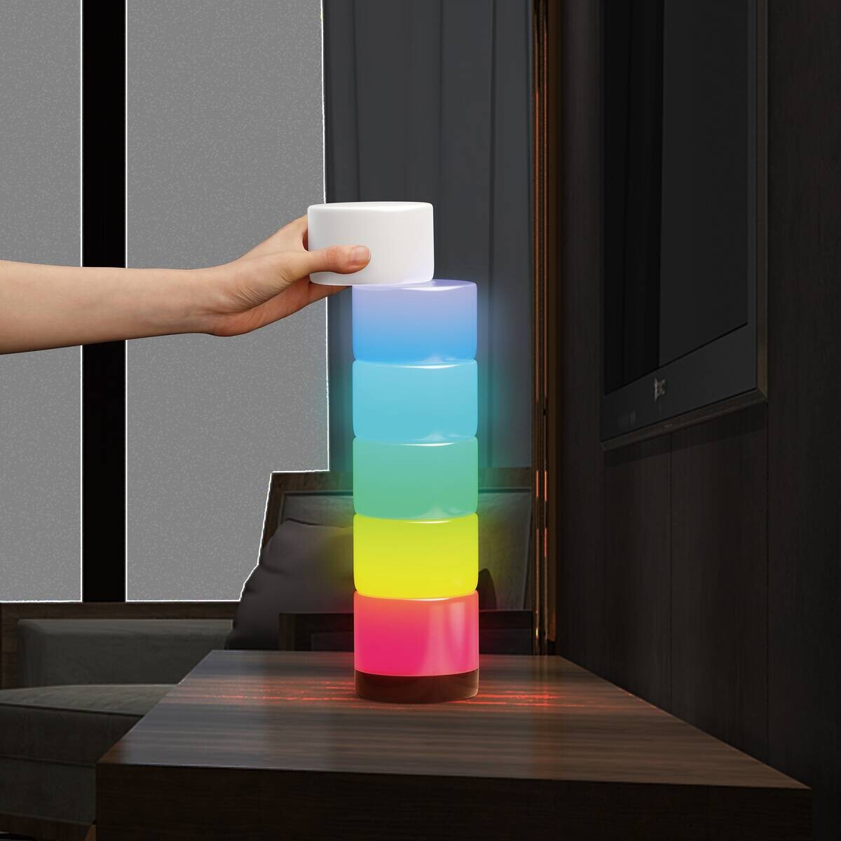 Nolo LED-RGB-Tischleuchte Mode B/H/L: ca. 10x39x10 cm