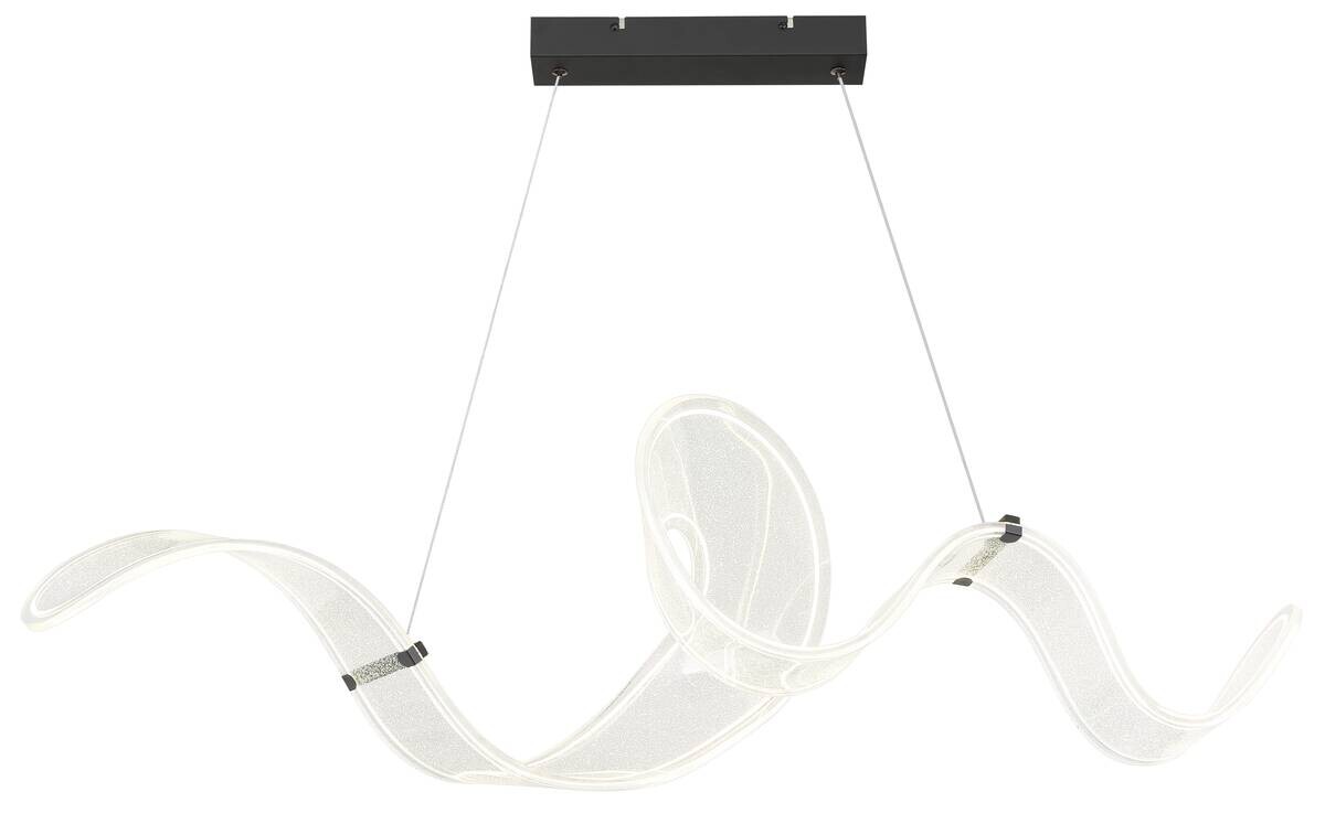GLOBO LED-Pendelleuchte TAPIA schwarz Acryl Metall B/H/T: ca. 39x120x118 cm 1 Brennstellen