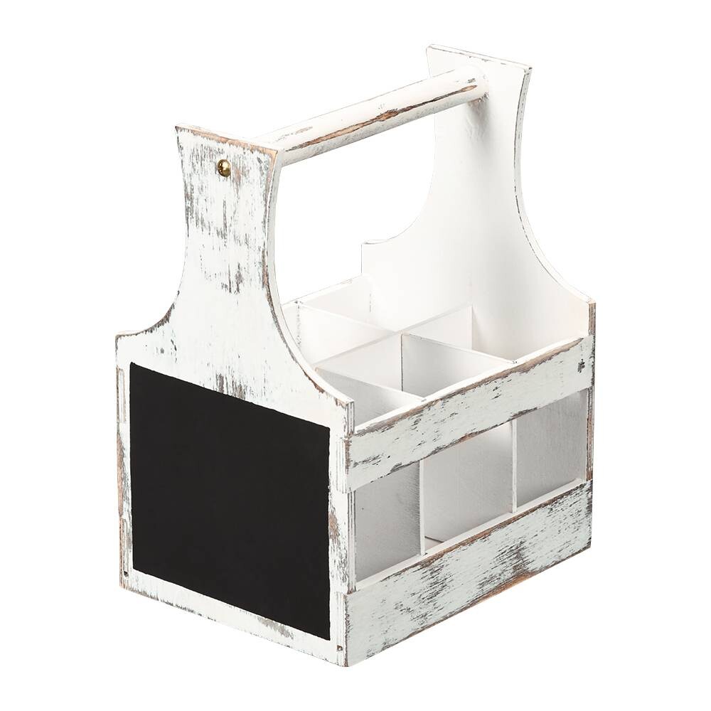 Kesper Flaschenhalter weiß Holz B/H/L: ca. 16x26x20,2 cm