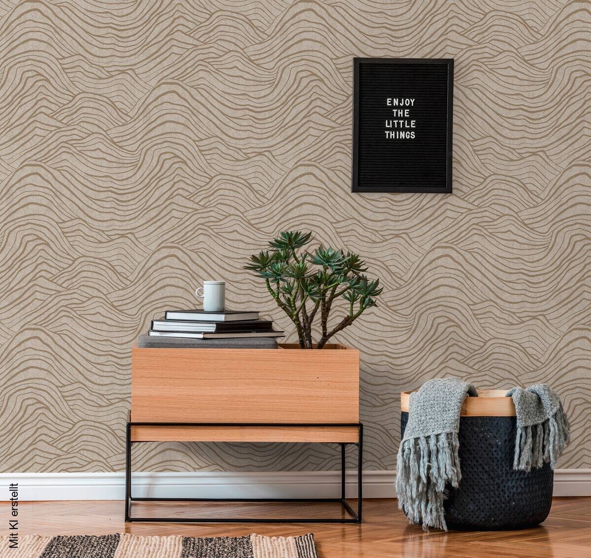 A.S.Creation Vliestapete beige grau gold B/H/D: ca. 53x1005x8,4 cm