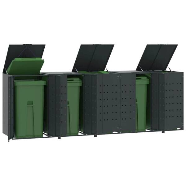 vidaXL Mülltonnenbox anthrazit