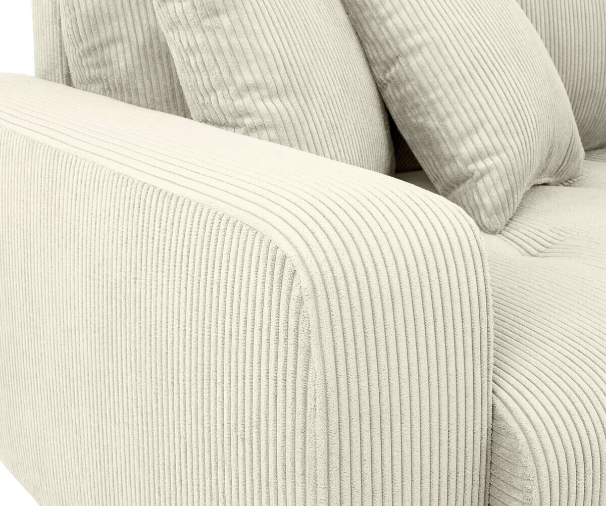 Big Sofa Alpha New beige Microfaser B/H/T: ca. 244x85x112 cm