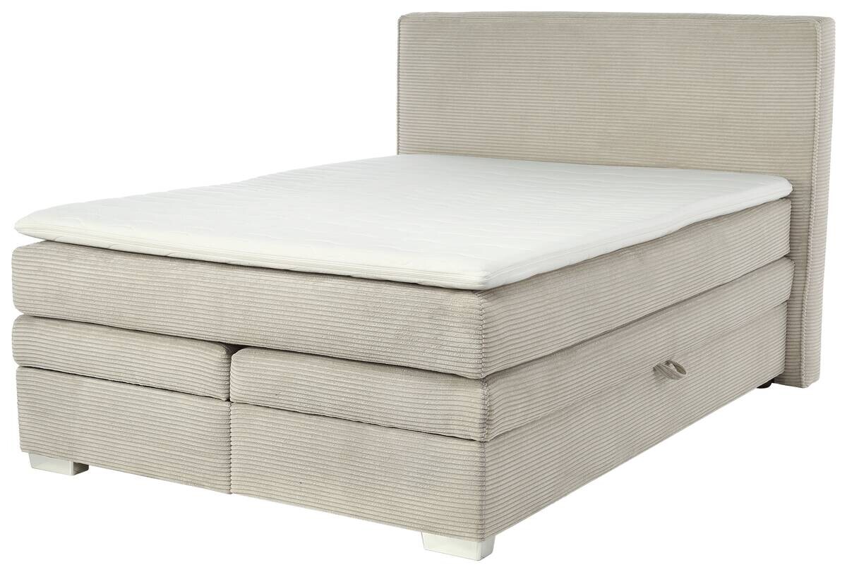 Boxspringbett Greige Liegefläche B/L: ca. 140x200 cm