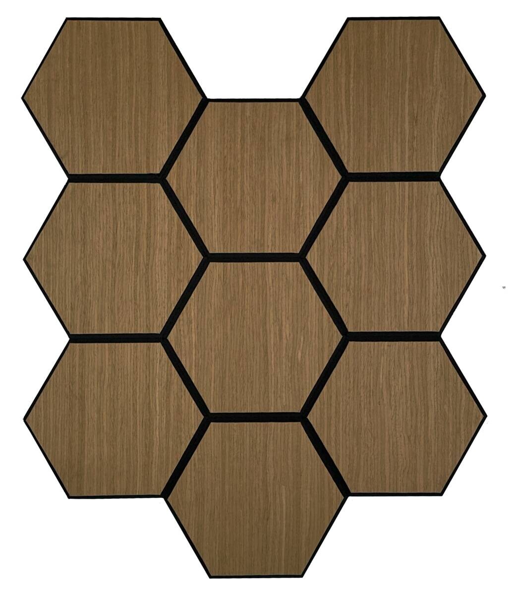 Wandpaneel braun B/H: ca. 55x65 cm