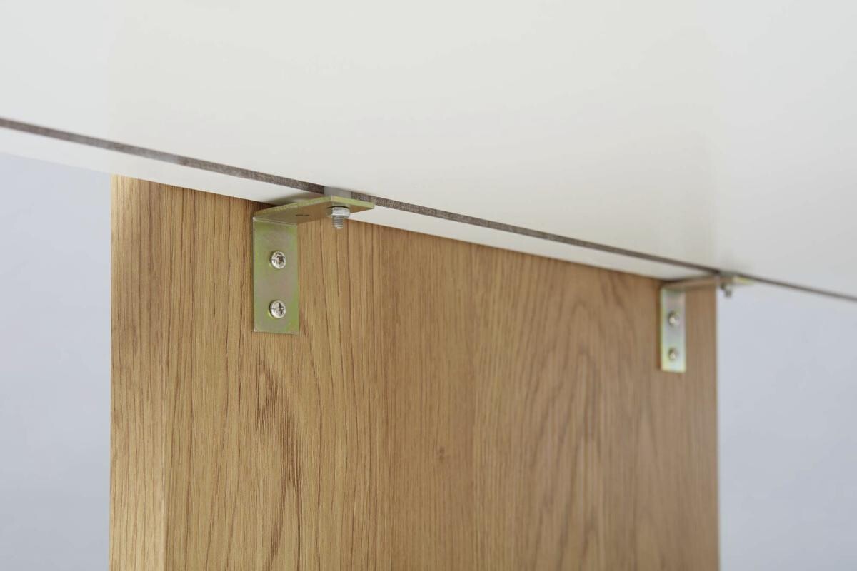 Couchtisch Joliet weiß Eiche Wild Nachbildung B/H/T: ca. 110x45x66 cm