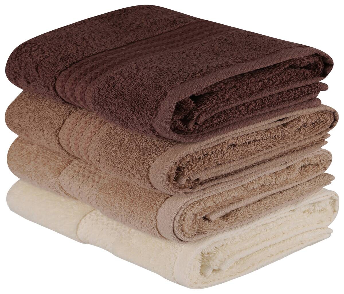 Mijolnir Frottier-Set beige creme braun 100% Baumwolle B/L: ca. 50x90 cm