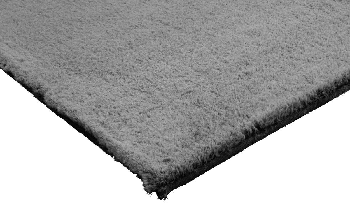 Fellimitat Maya Silbergrau B/L: ca. 60x100 cm