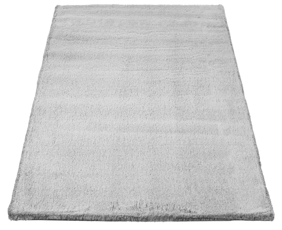 Fellimitat Maya silberweiß B/L: ca. 60x100 cm