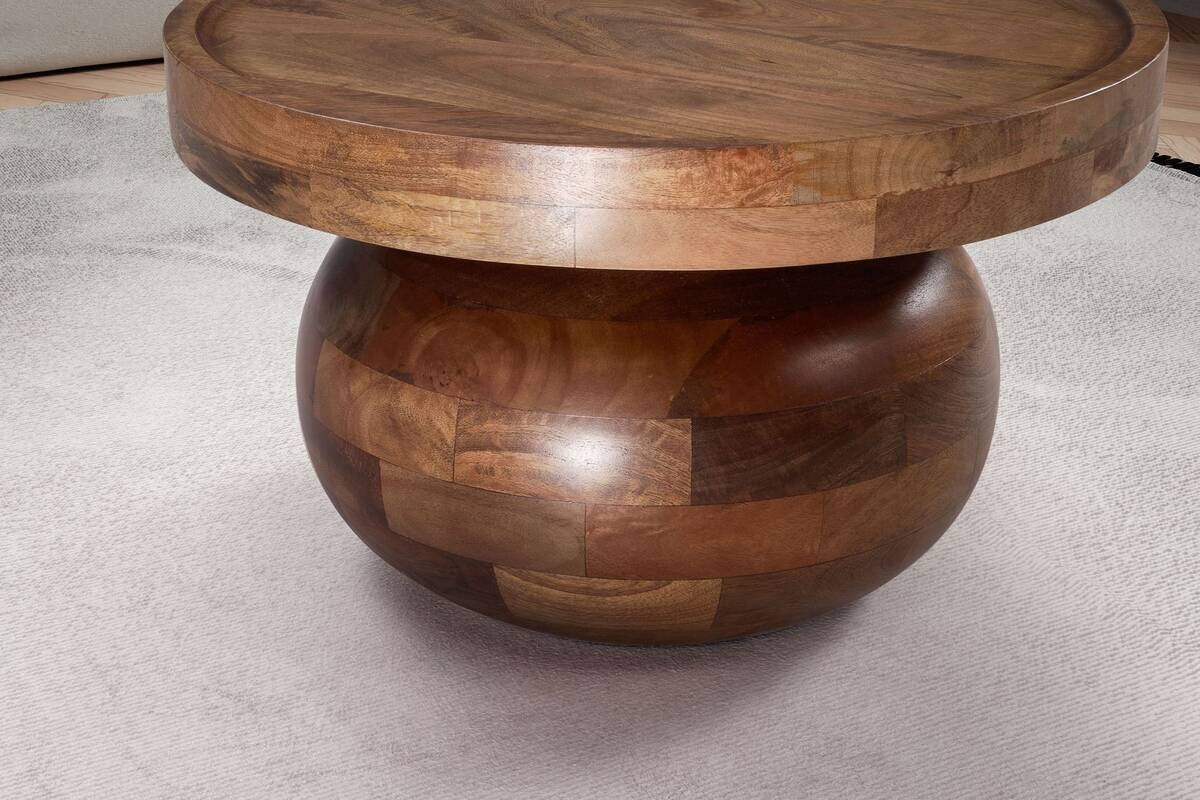 Couchtisch braun H/D: ca. 31x50 cm