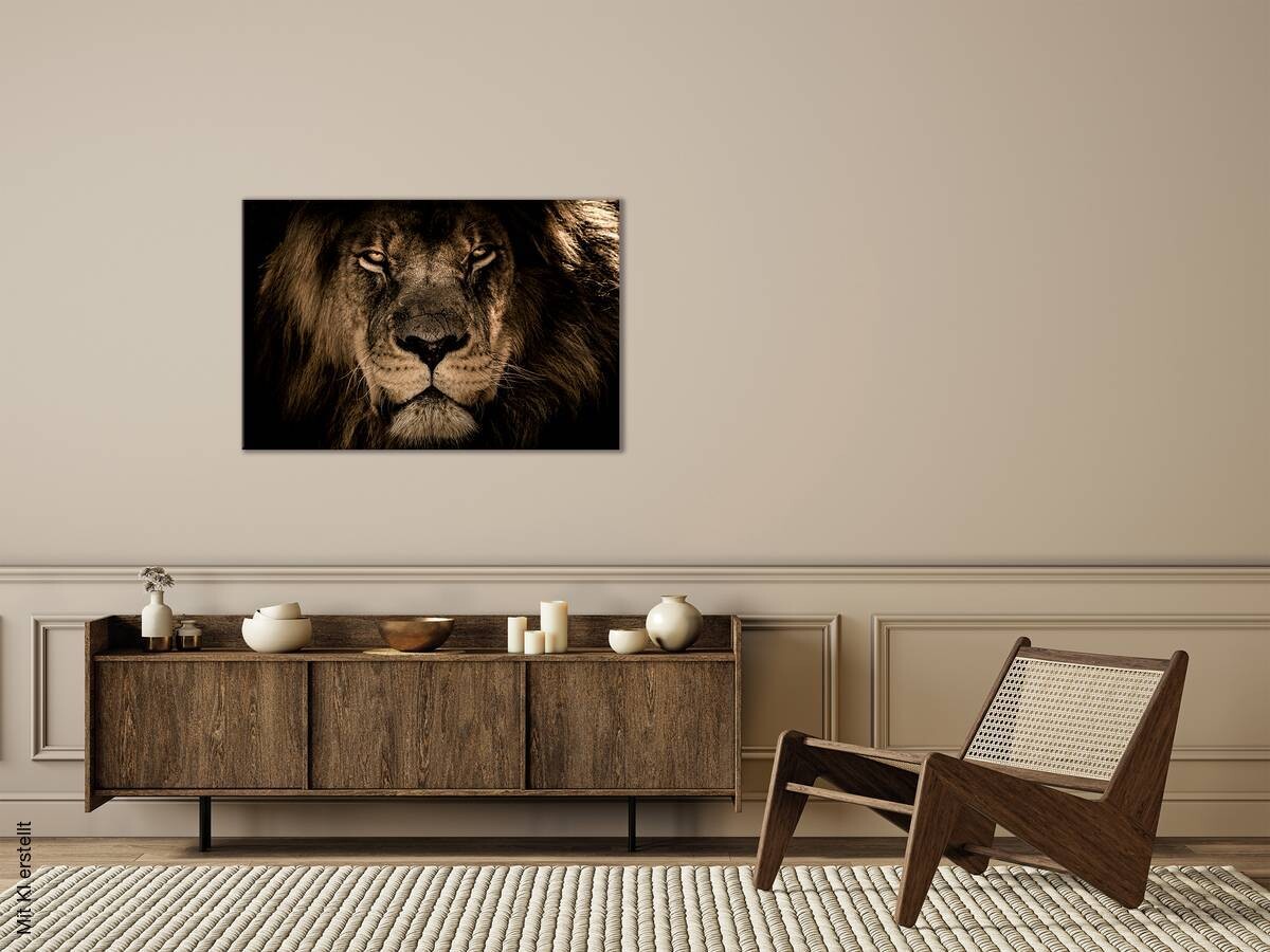 Bönninghoff Keilrahmenbild Löwe B/L: ca. 118x78 cm