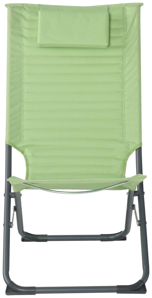 POCOline Campingstuhl dunkelgrau Stahlrohr B/H/L: ca. 70x86x48 cm