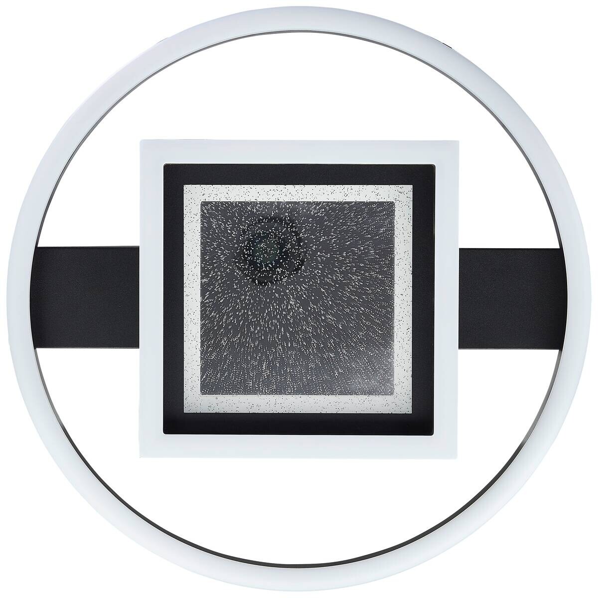 Brilliant LED-Deckenleuchte schwarz B/H/L: ca. 37x37x6 cm