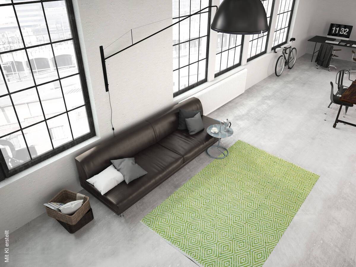 360Living Teppich Aperitif grün B/L: ca. 80x150 cm