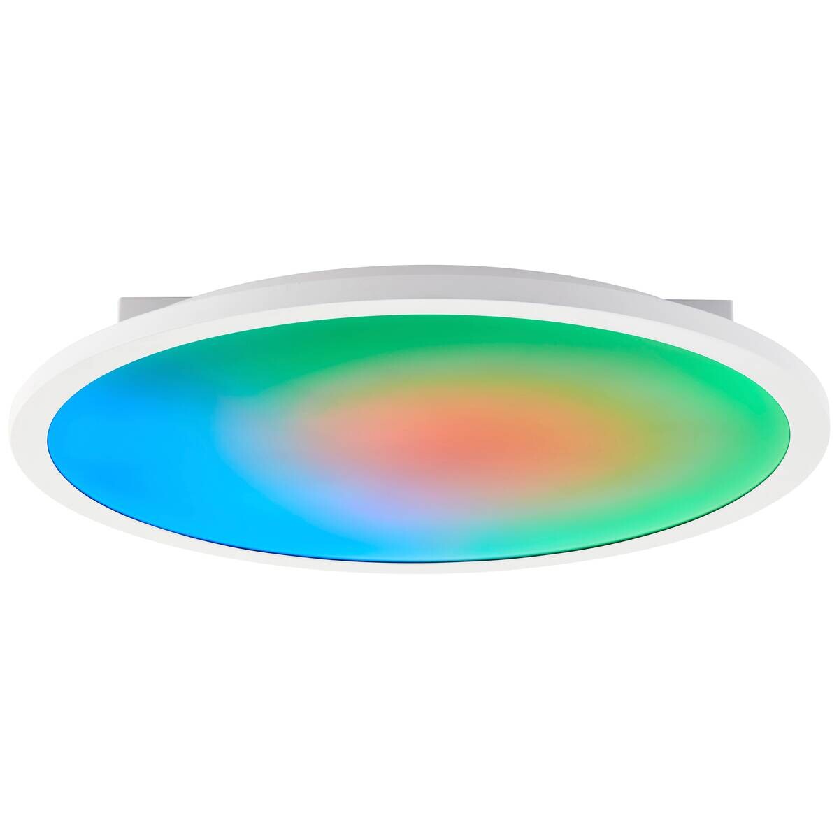 Brilliant LED-Deckenleuchte Briston weiß Kunststoff Metall B/H/L/D: ca. 43,5x7,5x44x42 cm