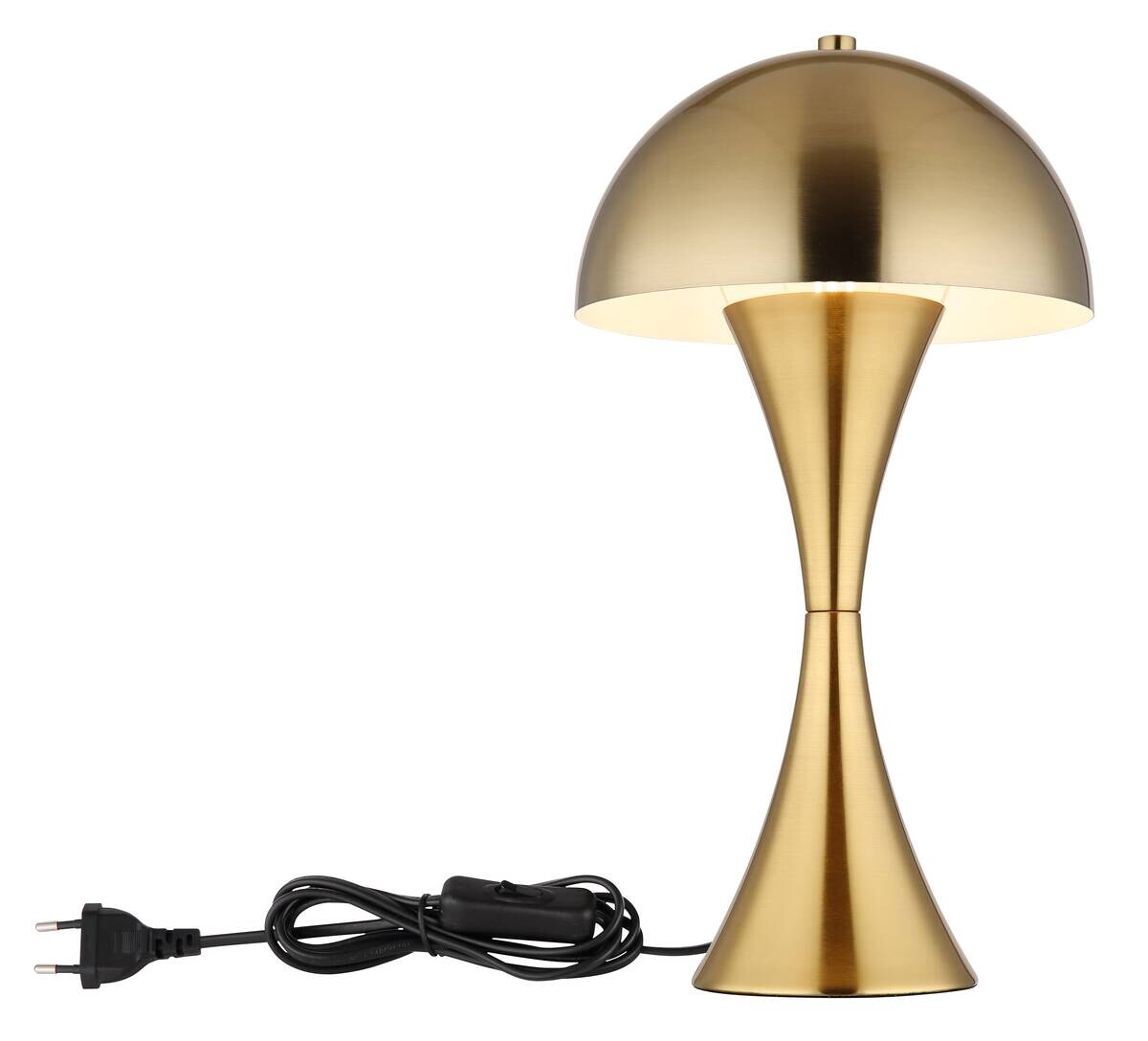 GLOBO Tischleuchte messing Metall H/D: ca. 36,1x20 cm E27 1 Brennstellen