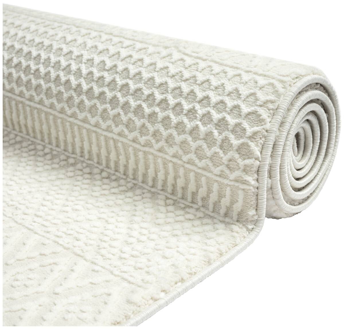 Webteppich Sign creme B/L: ca. 200x290 cm
