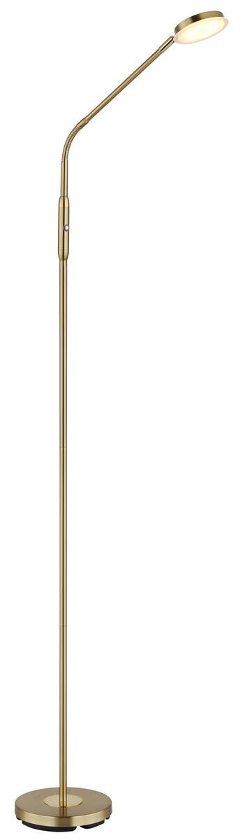 GLOBO Stehlampe messing Metall B/H/L: ca. 20x173x52 cm 1 Brennstellen