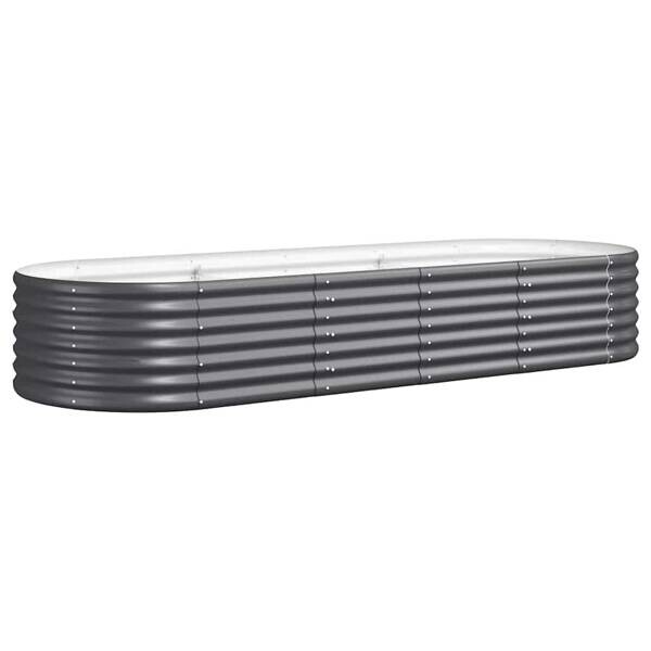 Hochbeet anthrazit Stahl B/H/L: ca. 80x36x224 cm