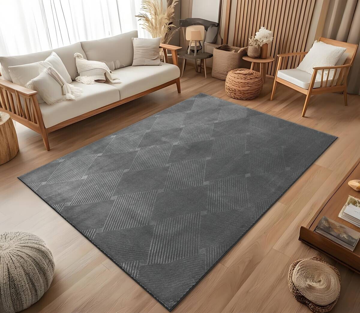 Fellimitat Monaco stone B/L: ca. 120x160 cm