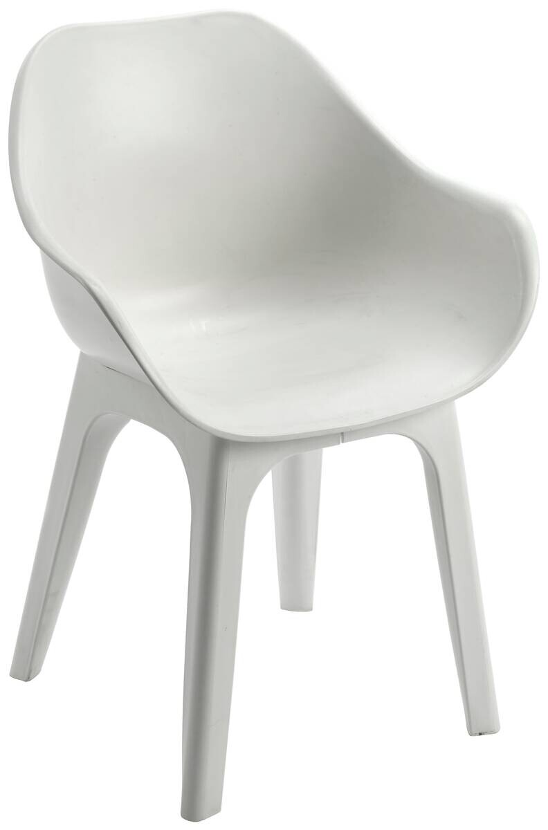 ProGarden Sessel GHIBLI 2er-Set weiß Polypropylen B/H: ca. 55x81 cm