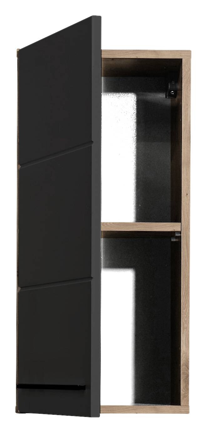 Hängeschrank Vista Oak Eiche Viking Nachbildung schwarz matt B/H/T: ca. 34x70x23 cm