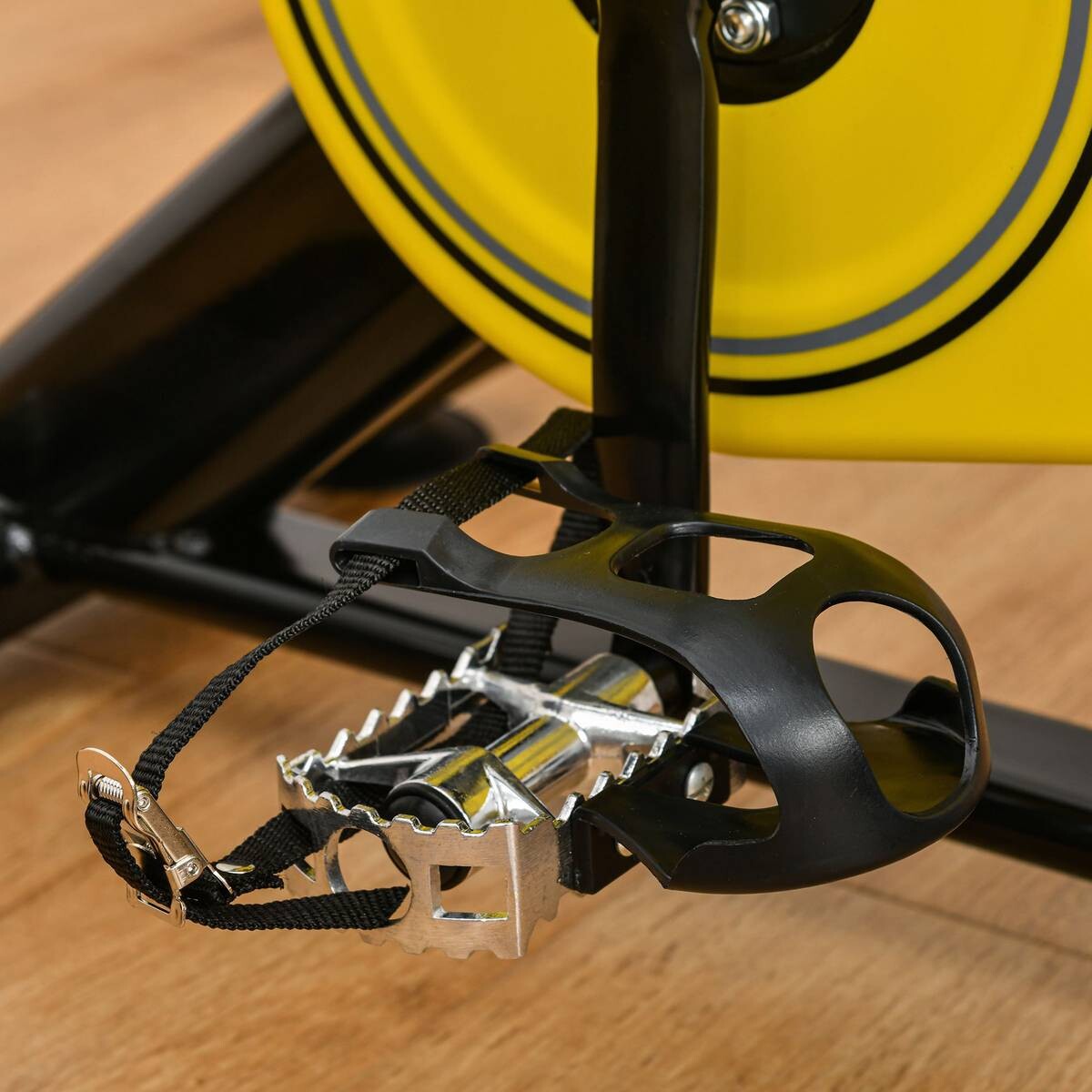 HOMCOM Fahrradtrainer schwarz Kunststoff B/H/L: ca. 50x113x100 cm