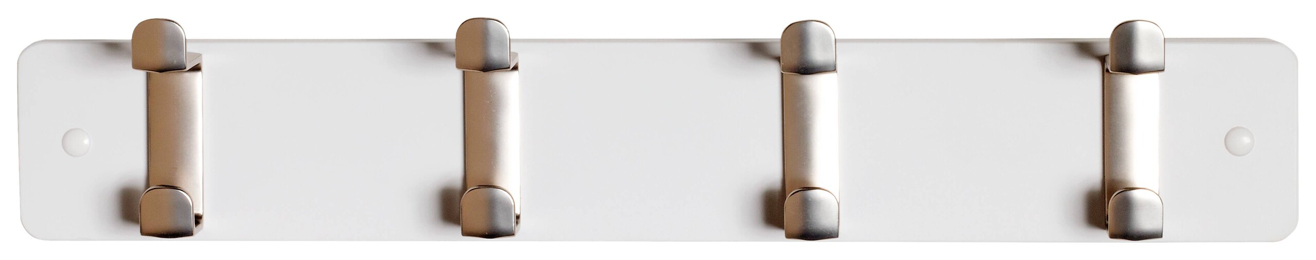 Garderobenleiste weiß Metall B/H/T: ca. 45x7x6 cm