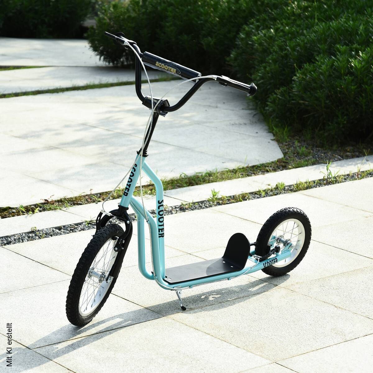HOMCOM Kinderroller hellblau B/H/L: ca. 58x94x135 cm
