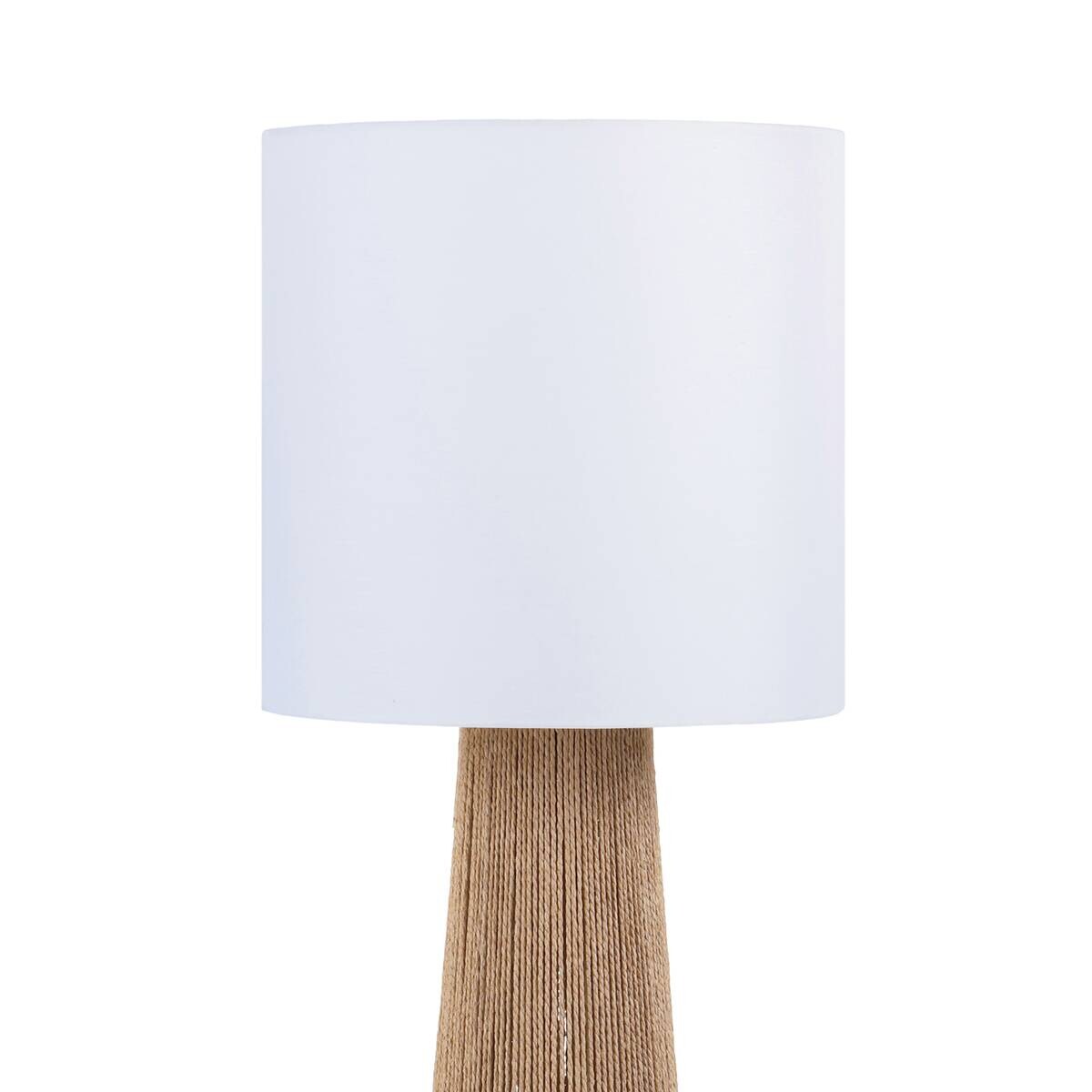 Stehlampe natur weiß Papier H/D: ca. 140x35 cm E27 1 Brennstellen