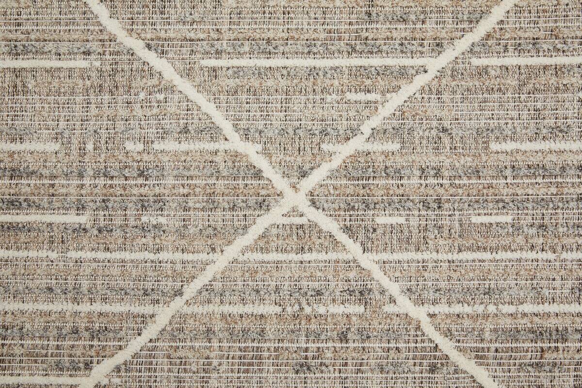 Webteppich Crosby graubraun B/L: ca. 160x230 cm