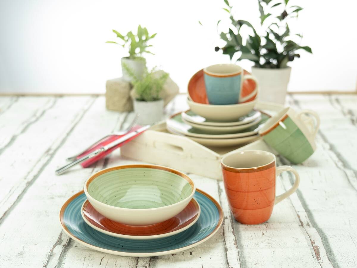 CreaTable Kombiservice Country multicolor Keramik