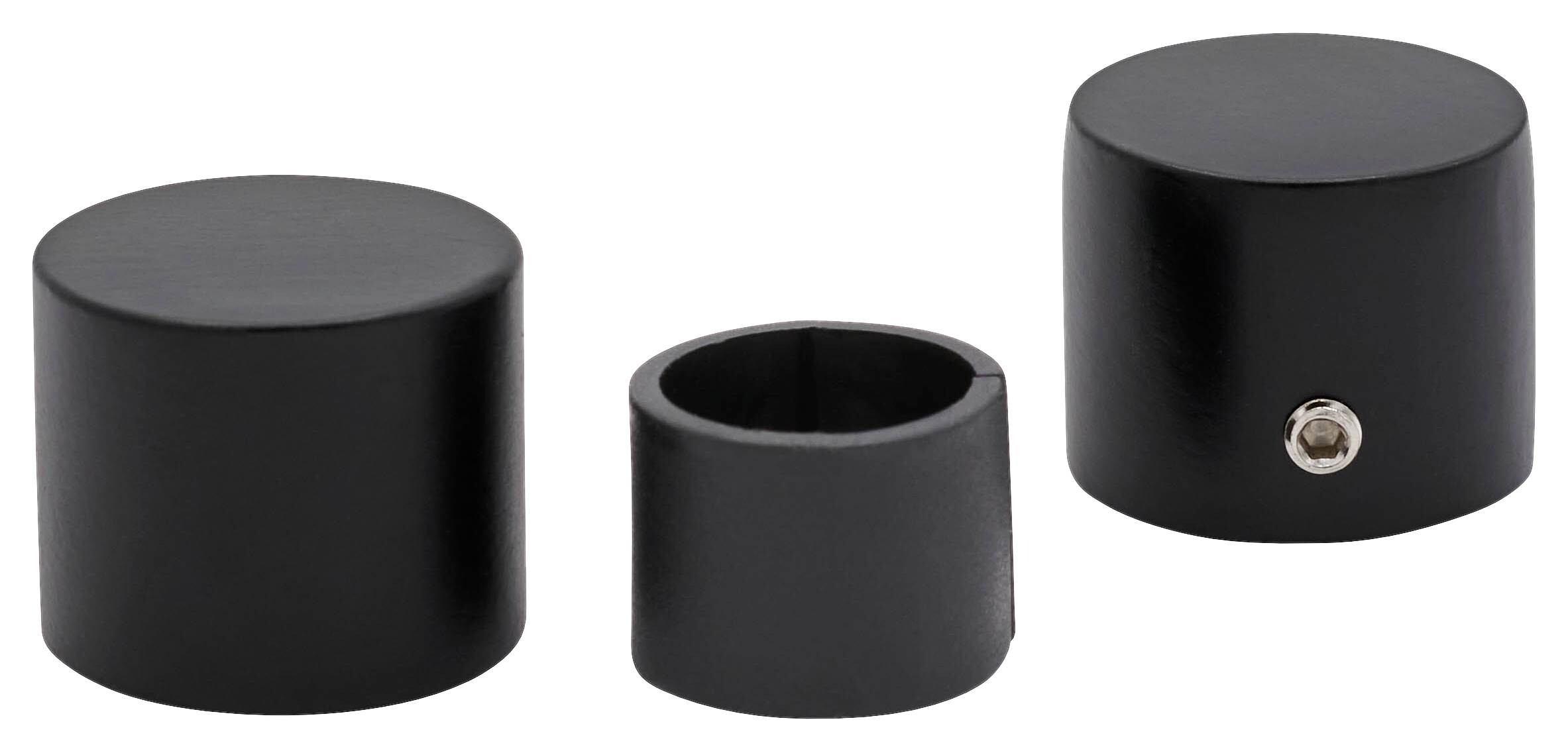 ondeco Endstück cap schwarz Metall
