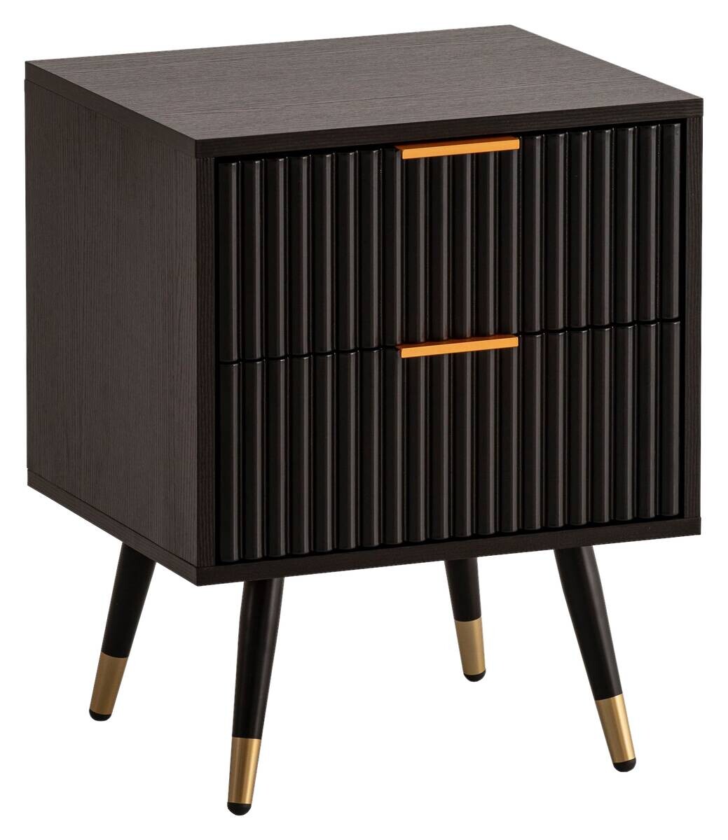 Nachtkonsole schwarz B/H/T: ca. 43,5x56x39 cm