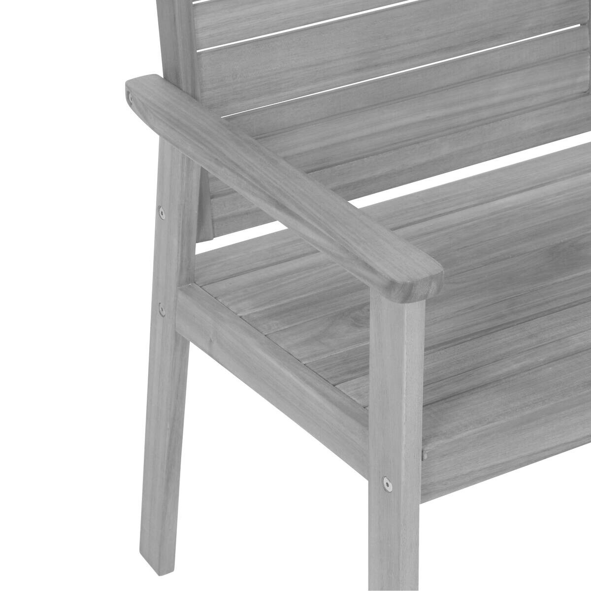 Greemotion Gartenbank Maui grau Akazie B/H/L: ca. 115x14x59 cm