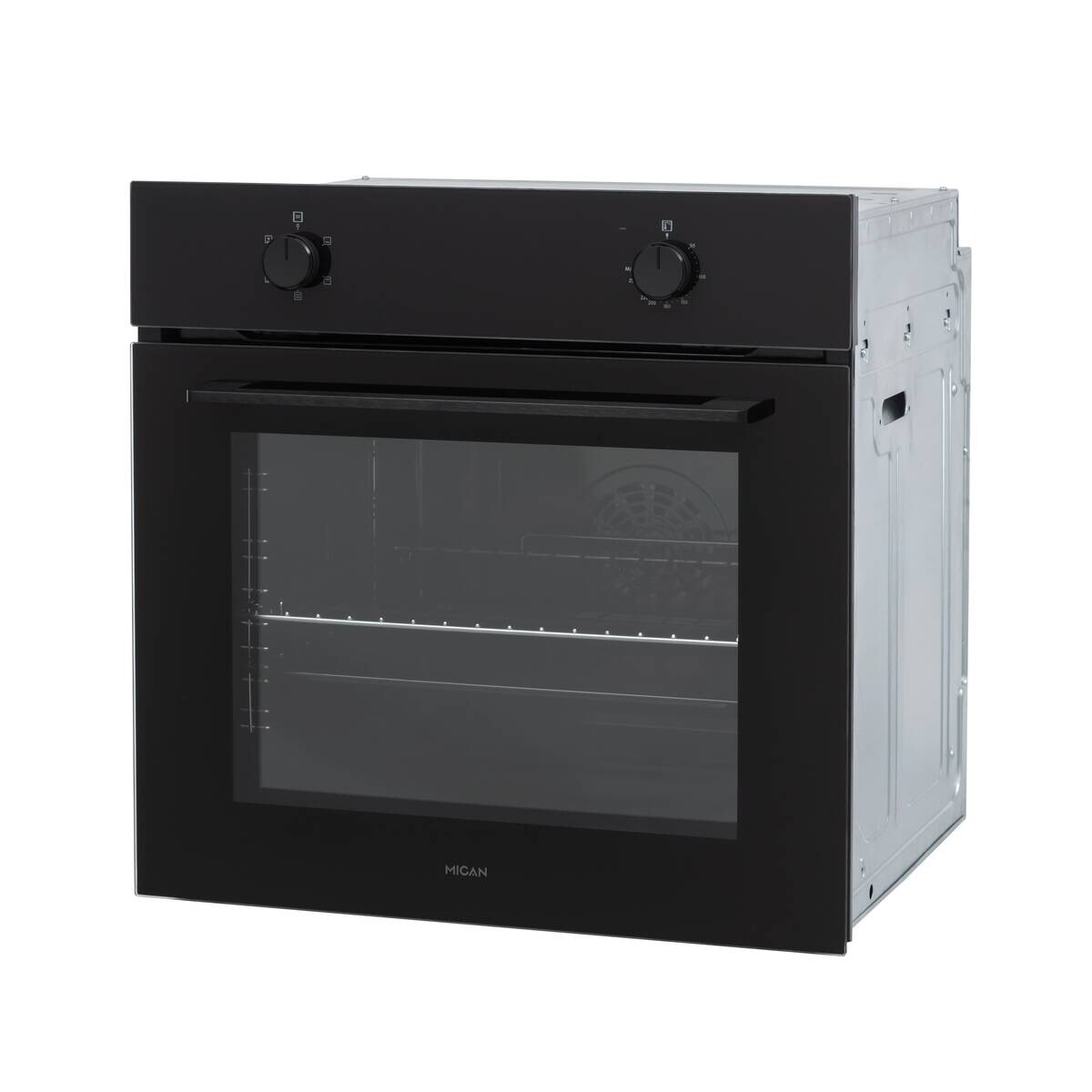 Mican Einbaubackofen BOAUS65 schwarz Metall B/H/T: ca. 59,5x59,5x57 cm