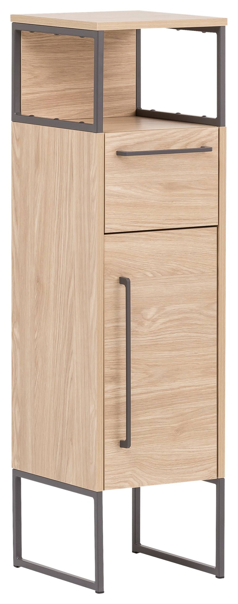 Midischrank Limone Eiche hell Nachbildung B/H/T: ca. 30,4x112,5x33,1 cm