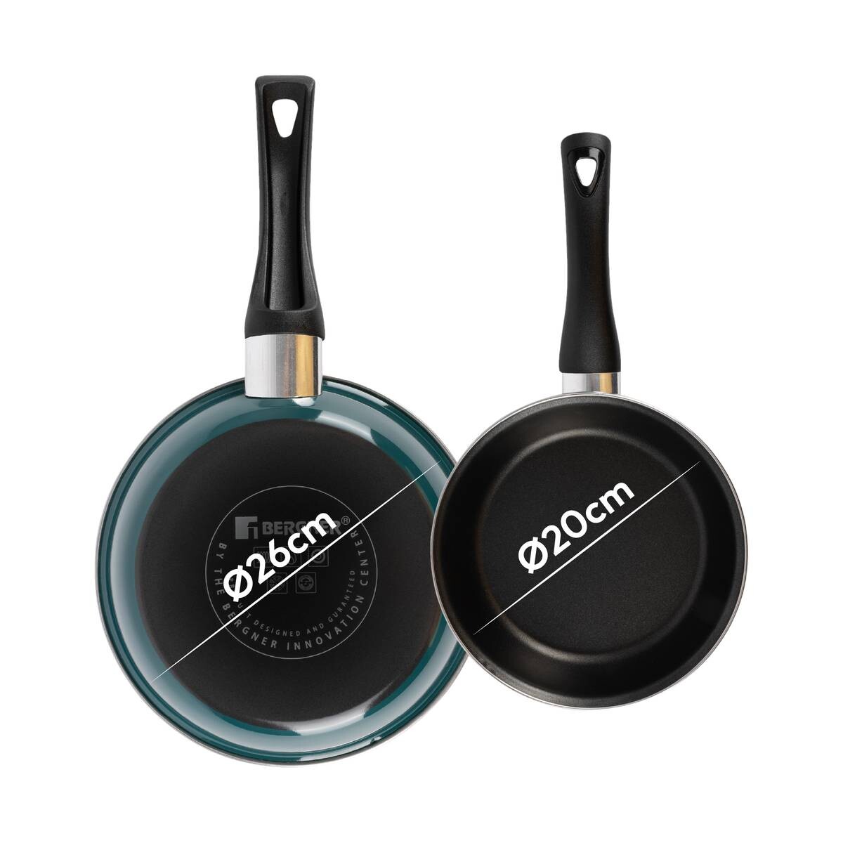 BERGNER Pfannenset CLASSIQUE grün Aluminium 2 tlg.