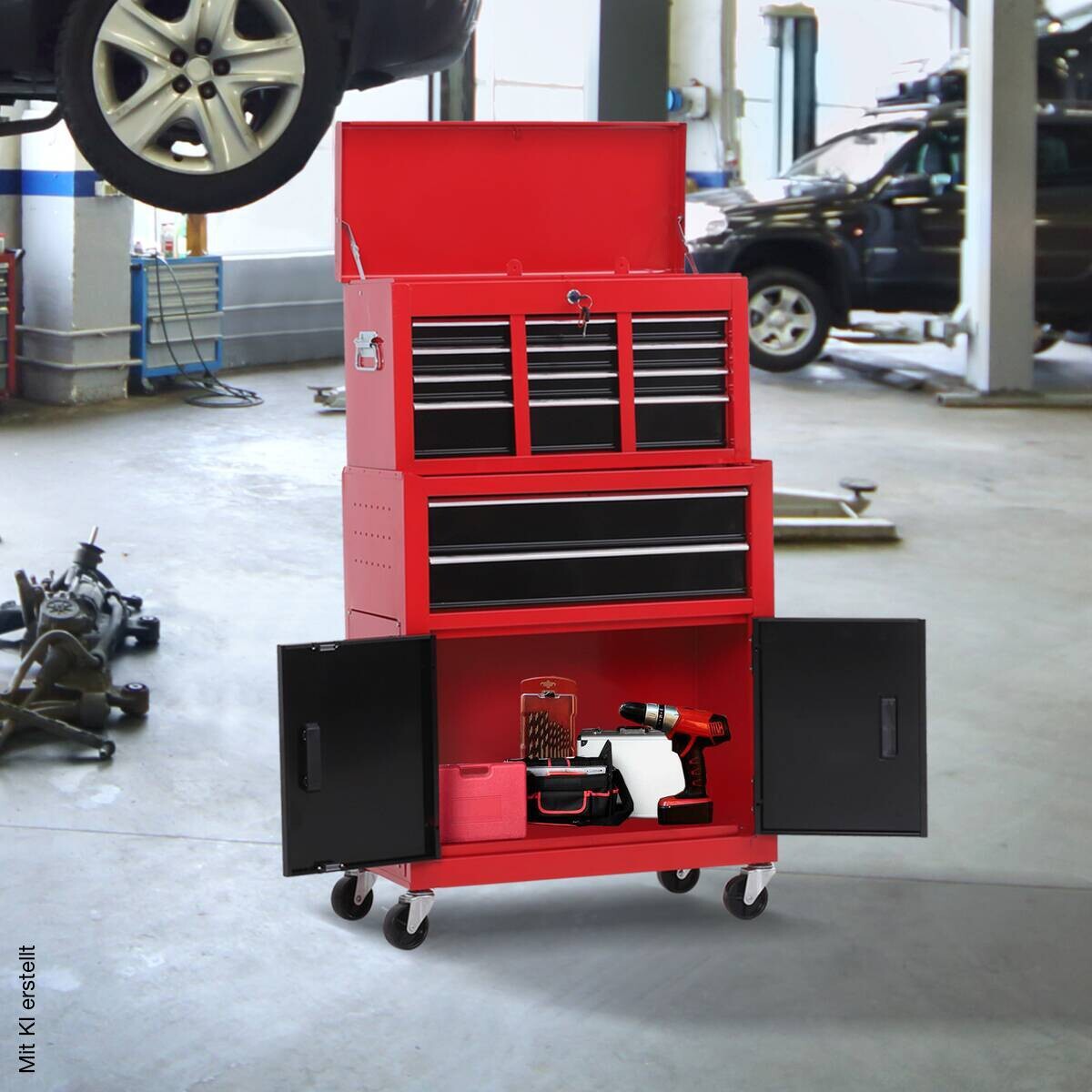 Werkstattwagen B/H/T: ca. 61,6x108x33 cm