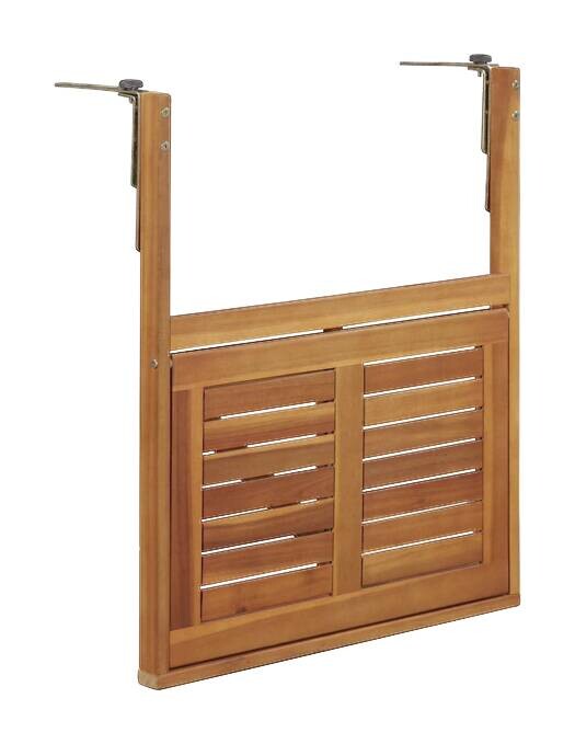 vidaXL Klapptisch braun Akazie B/H/T/L: ca. 44x80x44x64,5 cm