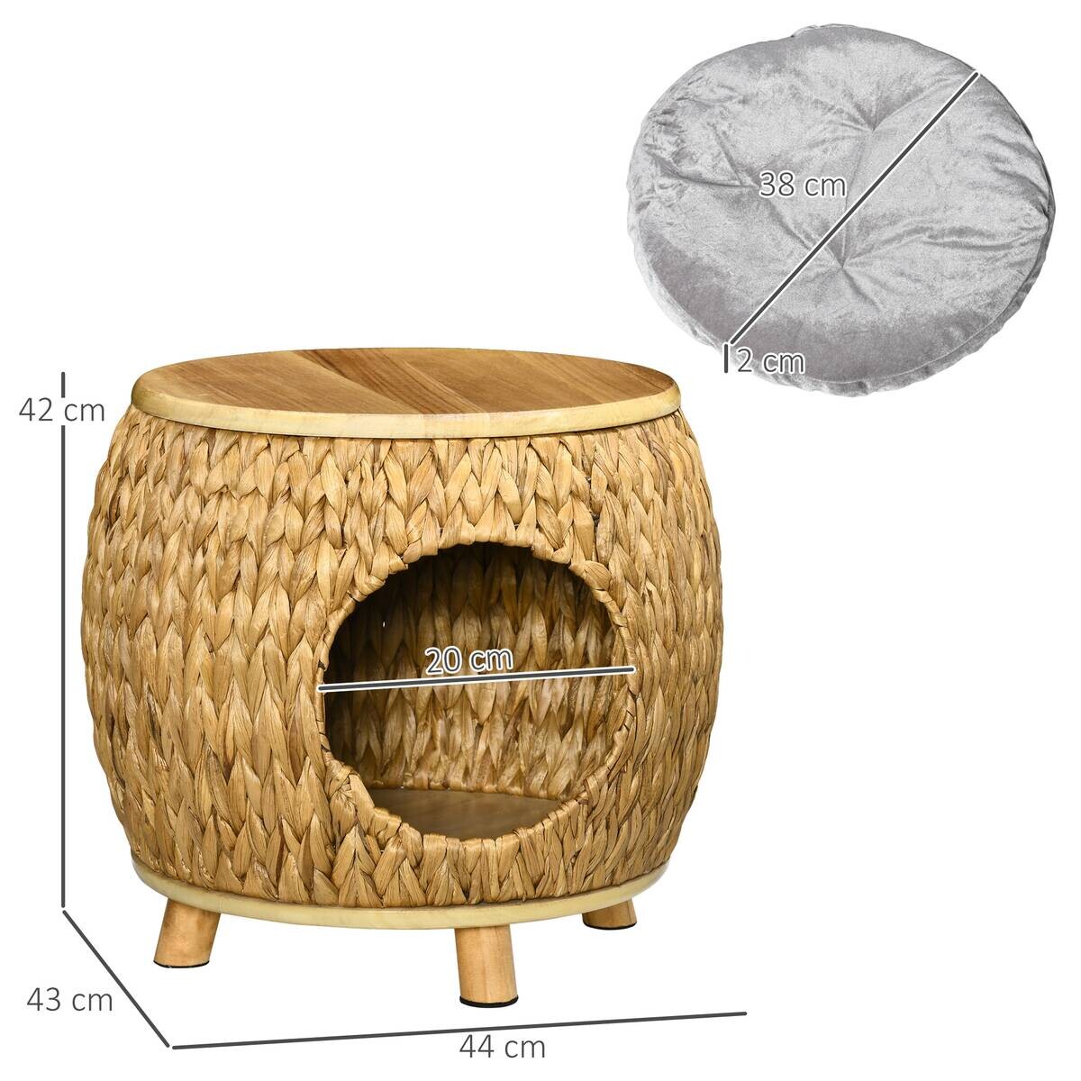 PawHut Katzen-Zubehör natur Edelstahl B/H/L: ca. 43x44x42 cm