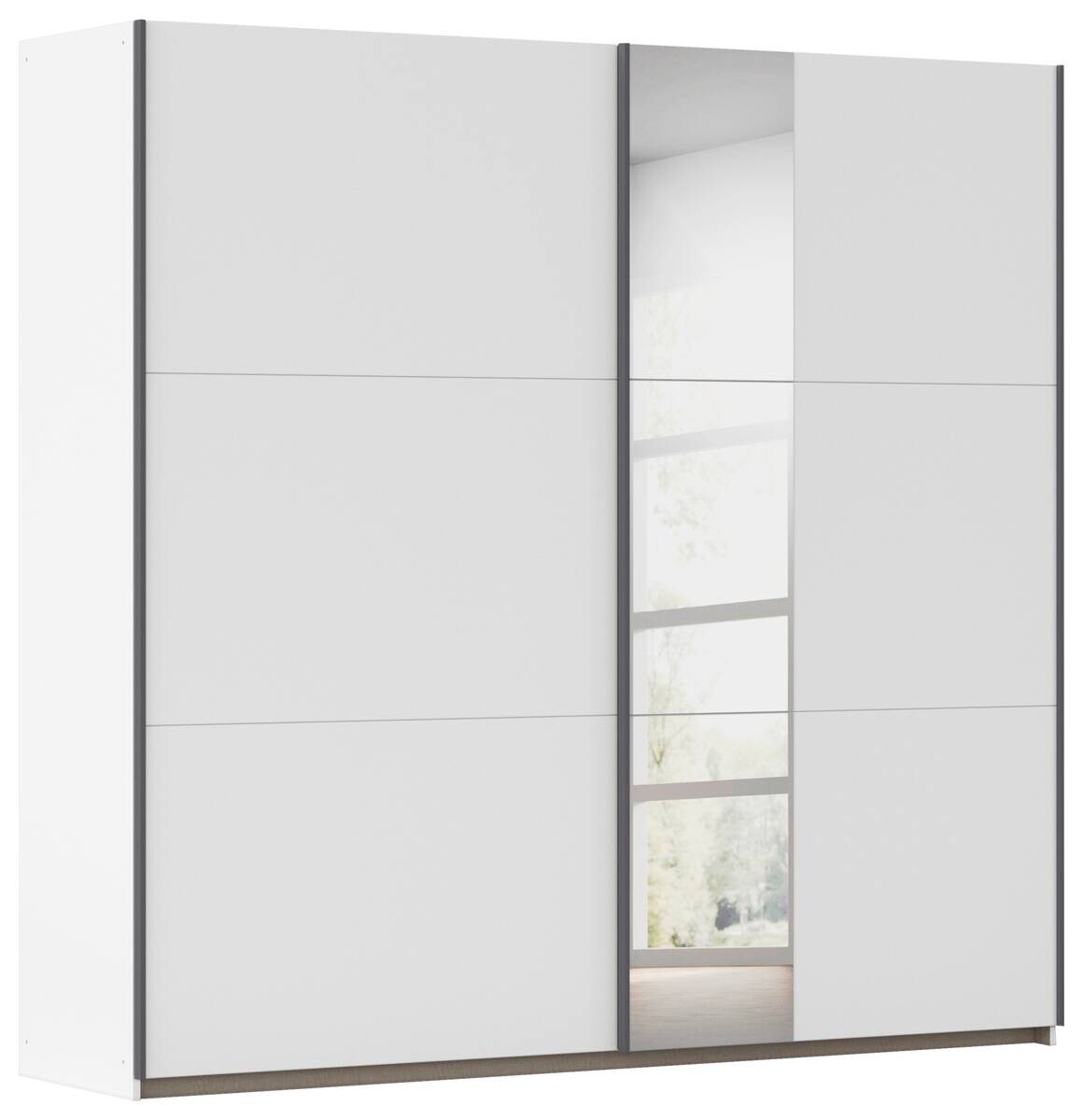 Schwebetürenschrank Corvo Alpinweiß B/H/T: ca. 218x210x59 cm
