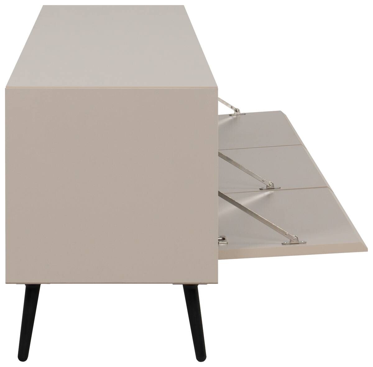 Lowboard Arona sand schwarz B/H/T: ca. 175x50x38 cm