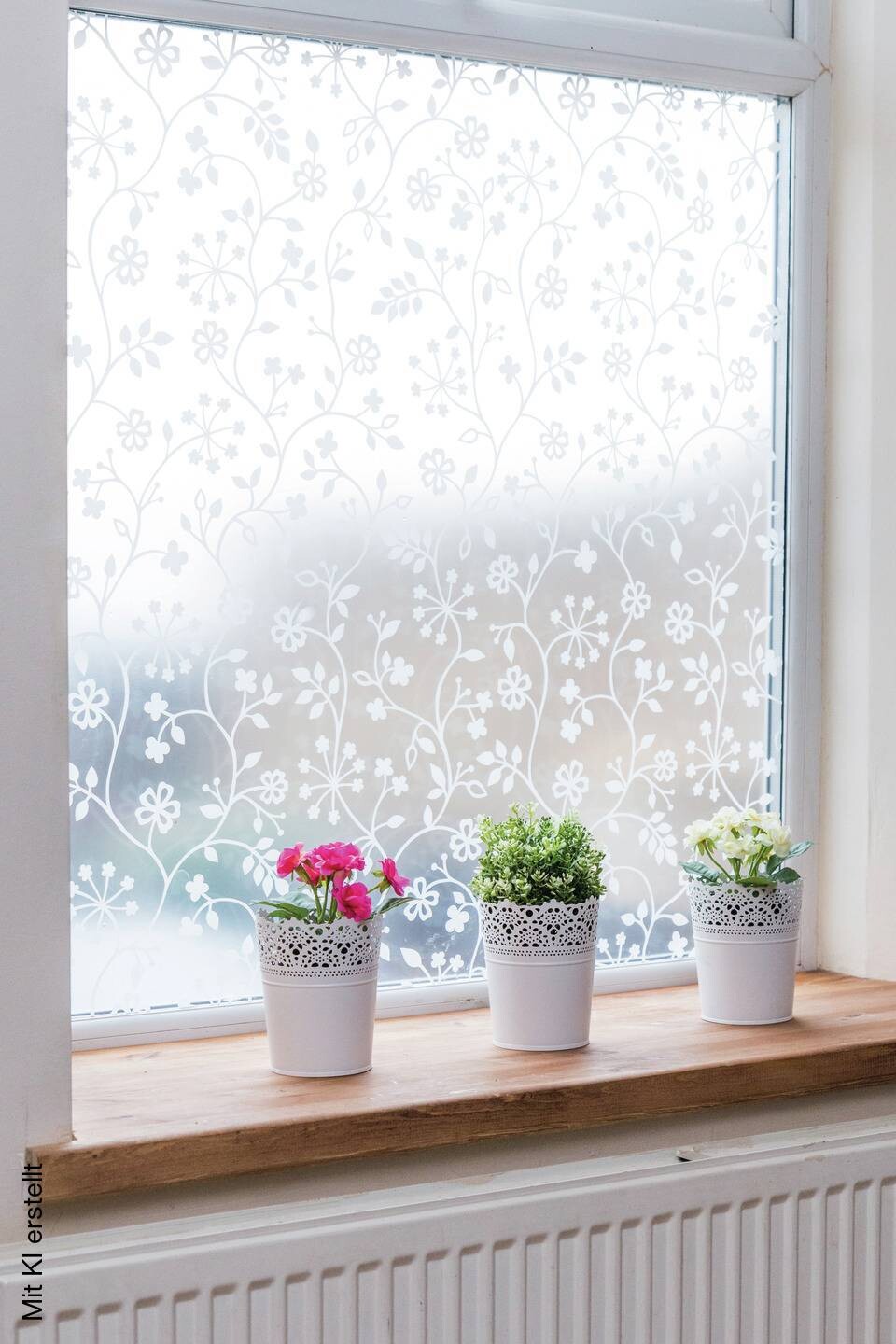 d-c-fix Fensterfolie Tord Tord weiß transparent B/L: ca. 45x150 cm