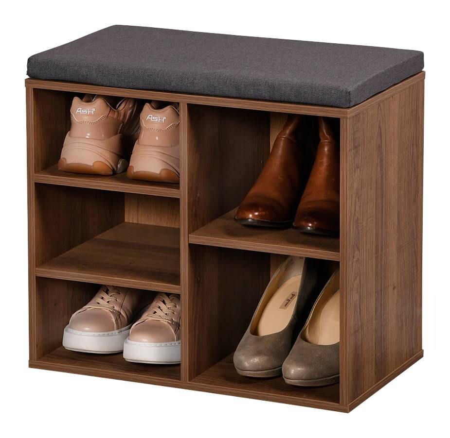 Kesper Schuhregal nussbaum Spanplatte B/H/L: ca. 29,5x48x51,5 cm