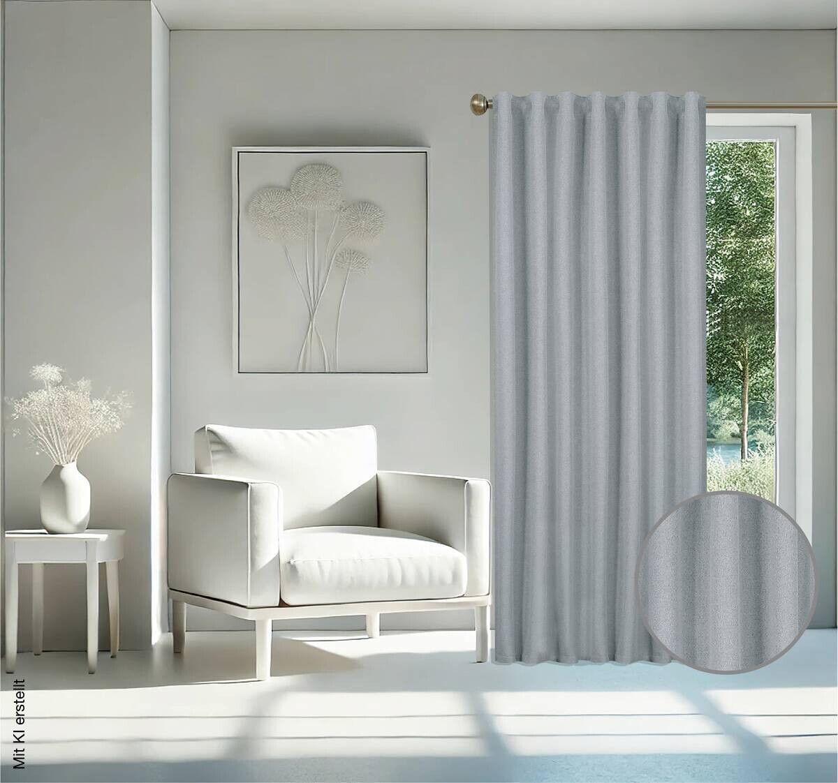 home Topline Verdunklungsvorhang Noah anthrazit B/L: ca. 135x245 cm
